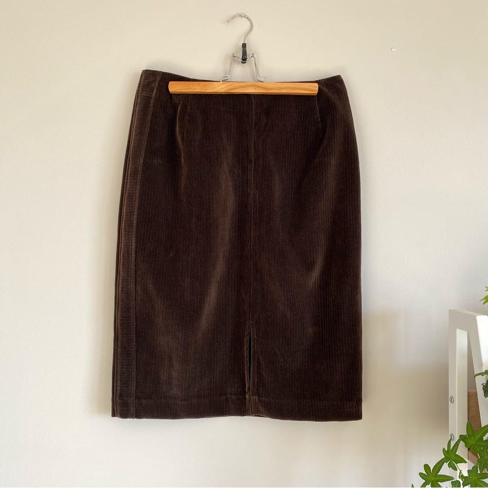 Vintage Brown Corduroy Skirt-Made in Canada